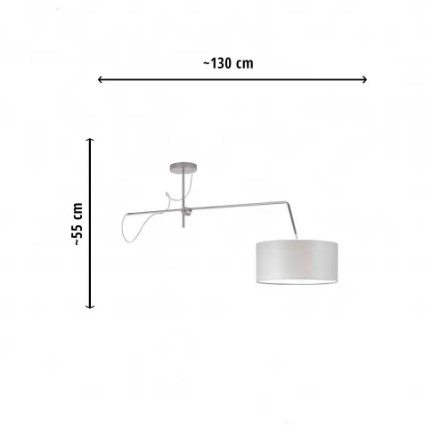 Szczegółowe zdjęcie nr 6 produktu Regulowana grafitowa lampa wisząca nad stół EX245-Eggi