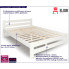 Fotografia Białe dwuosobowe łóżko skandynawskie 160x200 - Zinos 3X z kategorii Łóżka drewniane