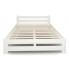 Zdjęcie białe drewniane łóżko małżeńskie 160x200 Zinos 3X - sklep Edinos.pl