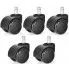 Zdjęcie produktu Kółka kauczukowe do fotela obrotowego - 5 sztuk.