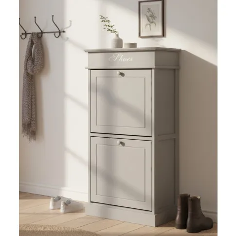 Szara klasyczna szafka na buty   Renarox