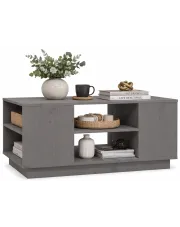 Szary prostokątny stolik kawowy skandynawski - Tovizo w sklepie Edinos.pl