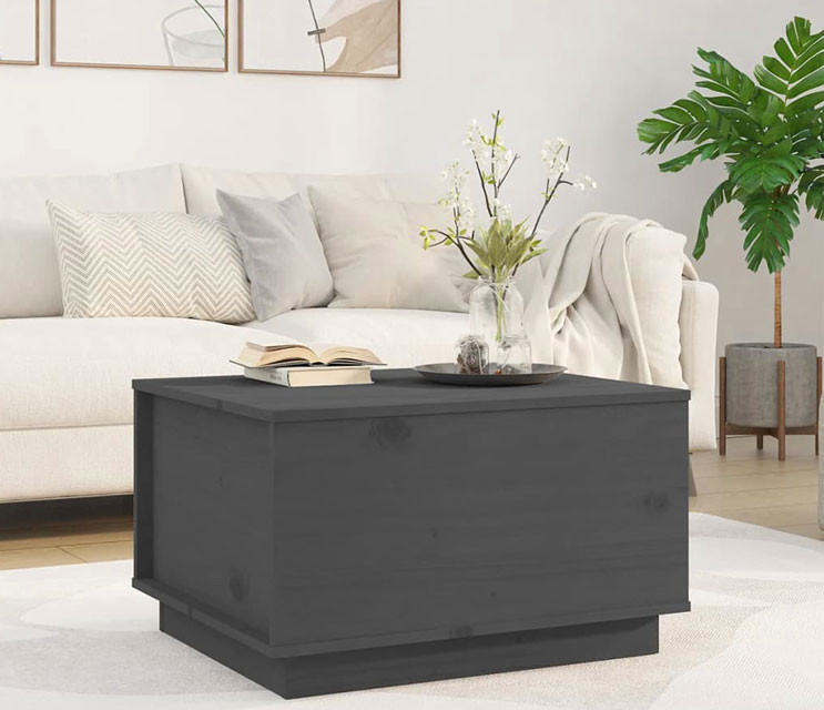 Salon z zastosowaniem szarego stolika kawowego Adversa 3X