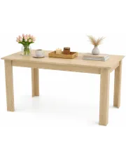 Prostokątny stół do kuchni dąb sonoma - Nadeva 3X w sklepie Edinos.pl