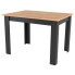 Nowoczesny prostokątny stół dąb craft + czarny - Igro 4X