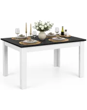 Nowoczesny elegancki stół czarny + biały - Nadeva 4X w sklepie Edinos.pl