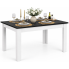 Nowoczesny elegancki stół czarny + biały - Nadeva 4X