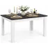 Nowoczesny elegancki stół czarny + biały - Nadeva 4X