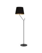 Czarna nowoczesna lampa podłogowa - K368-Wano w sklepie Edinos.pl
