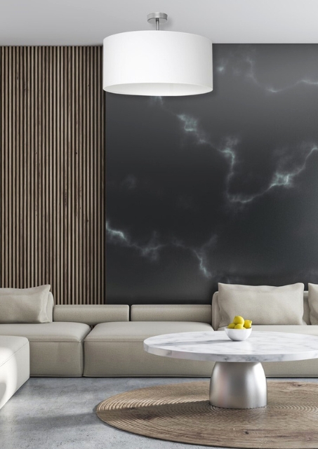 Biała lampa sufitowa - K370-Onko