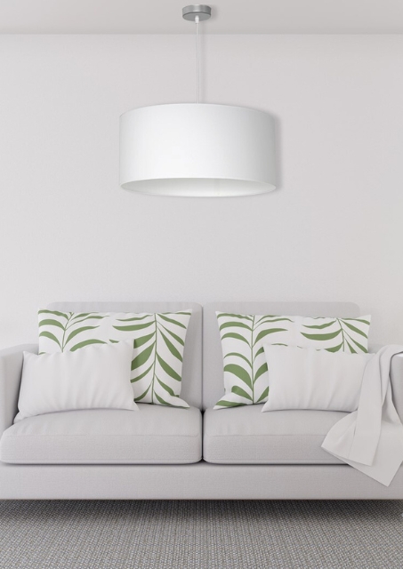 Biała lampa wisząca - K371-Onko