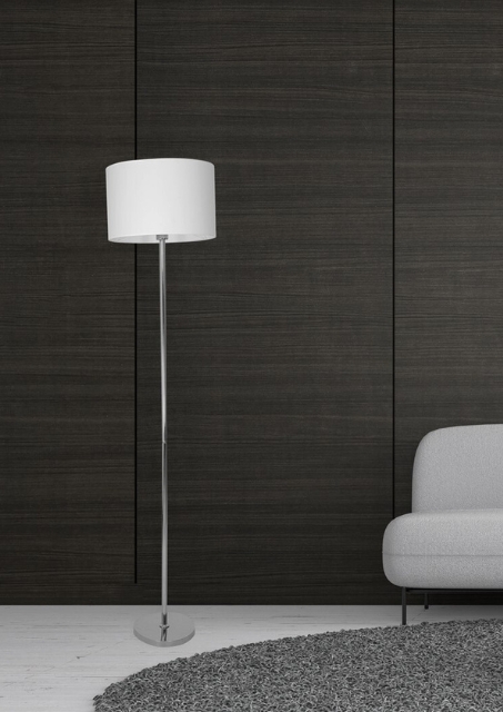 Biała lampa podłogowa - V628-Danila