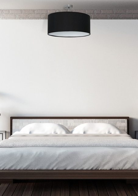 Czarna lampa sufitowa - K370-Onko