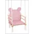 Huśtawka z poduszką Tedoli kolor brudny róż