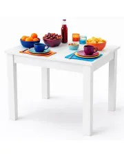 Biały kwadratowy stół kuchenny - Florano w sklepie Edinos.pl