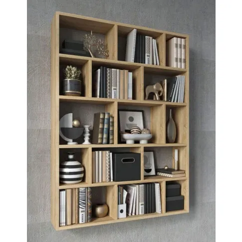 Zdjęcie nowoczesny wiszący regał otwarty dąb sonoma Anika | Edinos.pl