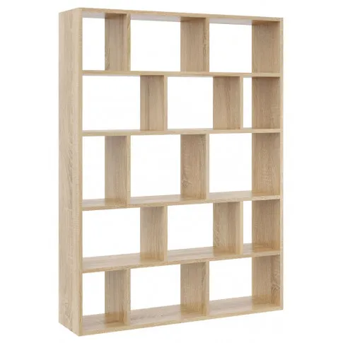 Zdjęcie produktu Nowoczesny regał dąb sonoma wiszący lub stojący - Anika.