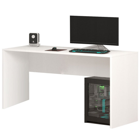 Białe proste biurko Govi 3X