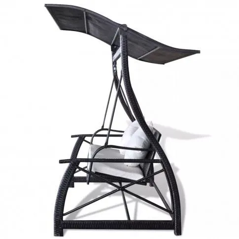 Szczegółowe zdjęcie nr 5 produktu Huśtawka ogrodowa z polirattanu Ritis