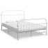  Białe minimalistyczne łóżko Asal