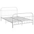 Białe industrialne łóżko 180x200 cm - Asal