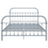 Szare industrialne łóżko metalowe 120x200 cm - Asal