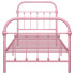 Różowe łóżko loftowe Asal