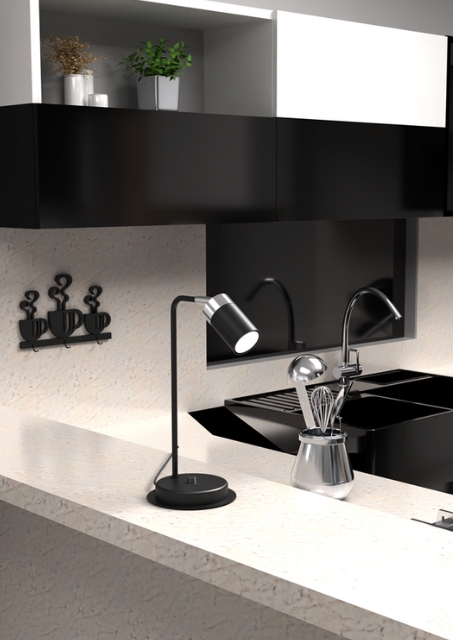 Lampka na biurko czarna - K380-Fiorenzo