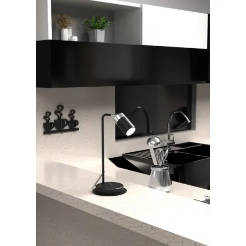 wizualizacja Czarna lampka na biurko - K380-Hawe