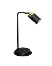 Elegancka lampa stołowa czarna - K380-Hawe w sklepie Edinos.pl