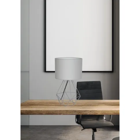 wizualizacja Szara industrialna lampa stołowa - K382-Baleo