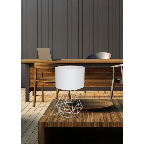 wizualizacja Biała industrialna lampka nocna - K382-Baleo