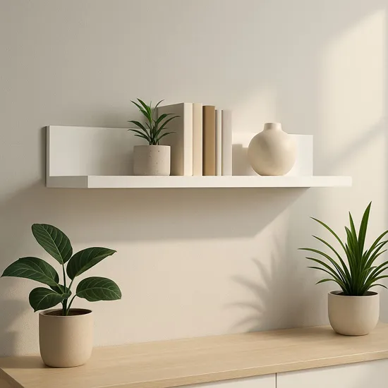 Wizualizacja białej półki Hagi