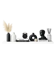 Biała minimalistyczna półka wisząca - Heine w sklepie Edinos.pl