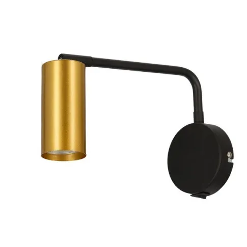 Czarno-złoty nowoczesny stylowy metalowy minimalistyczny kinkiet ścienny V179-Kanoni