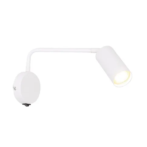 Biały metalowy kinkiet V179-Kanoni