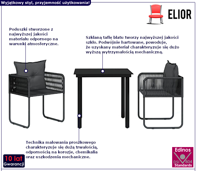 Zestaw mebli ogrodowych Hovi 6X