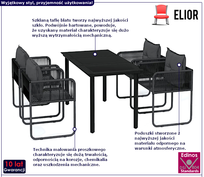 Zestaw mebli ogrodowych Apulla 3X