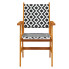 Krzesło Como 6X z pięknym wzorem w kratkę