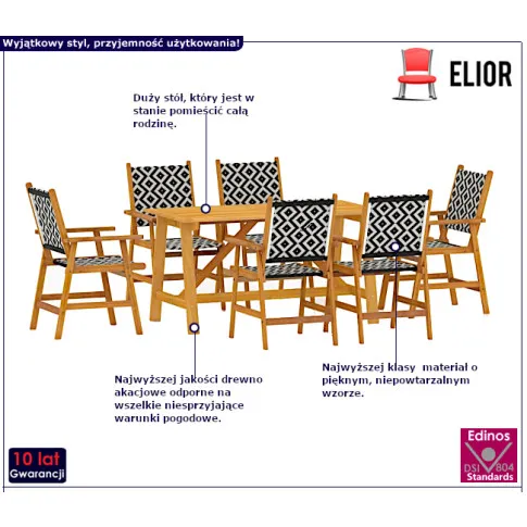 Zestaw ogrodowy Como 4X