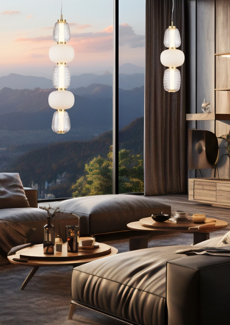 Lampa wisząca led w stylu glamour - H248-Mavis