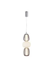 Nowoczesna lampa wisząca srebrna - K387-Cosa