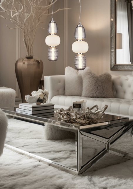 Lampa wisząca led w stylu glamour - R731-Mavis
