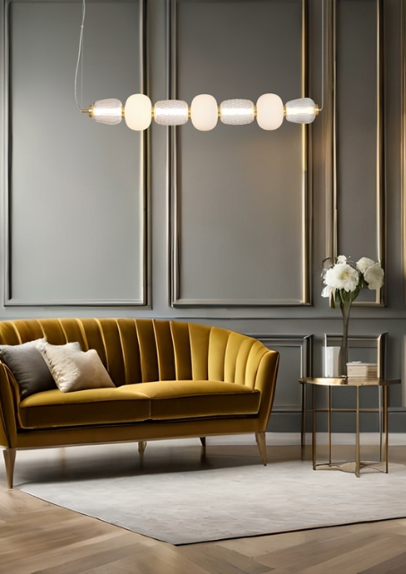 Lampa wisząca led w stylu glamour - E339-Mavis