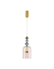 Lampa wisząca ze szklanym kloszem - K395-Agrona w sklepie Edinos.pl