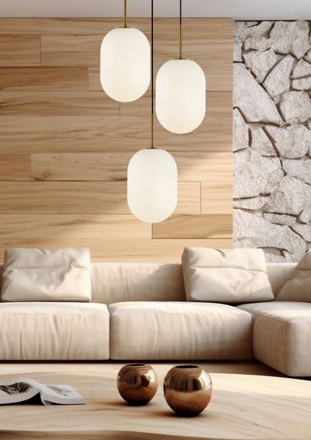 Złota lampa wisząca - K399-Tiriza