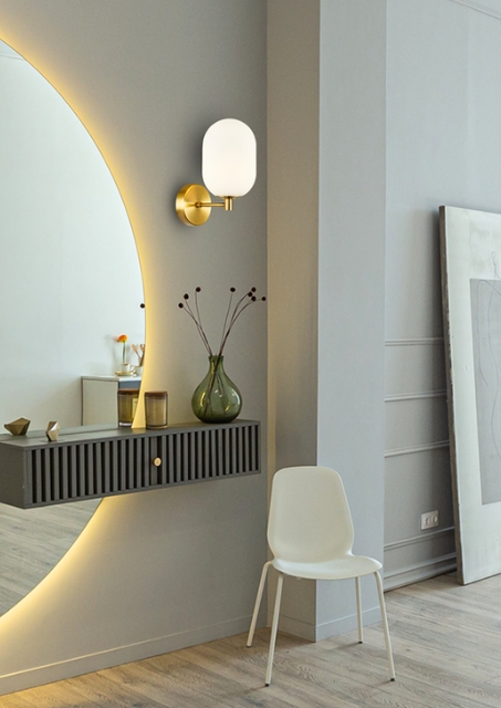 Złoty nowoczesny kinkiet - K403-Tiriza