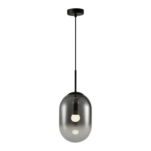 Lampa wisząca z czarnym dużym kloszem - K402-Olion