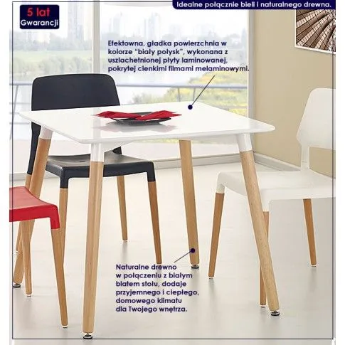 Fotografia Skandynawski stół Kizo S3 - kwadrat z kategorii Stoły