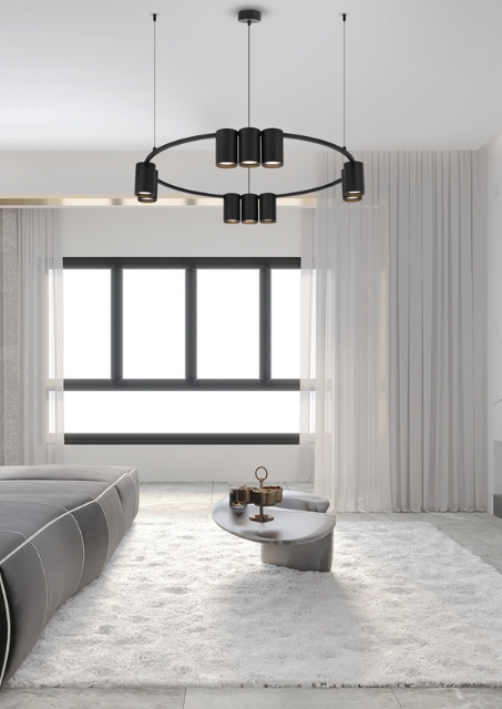 Okrągła lampa wisząca loft - K406-Abea